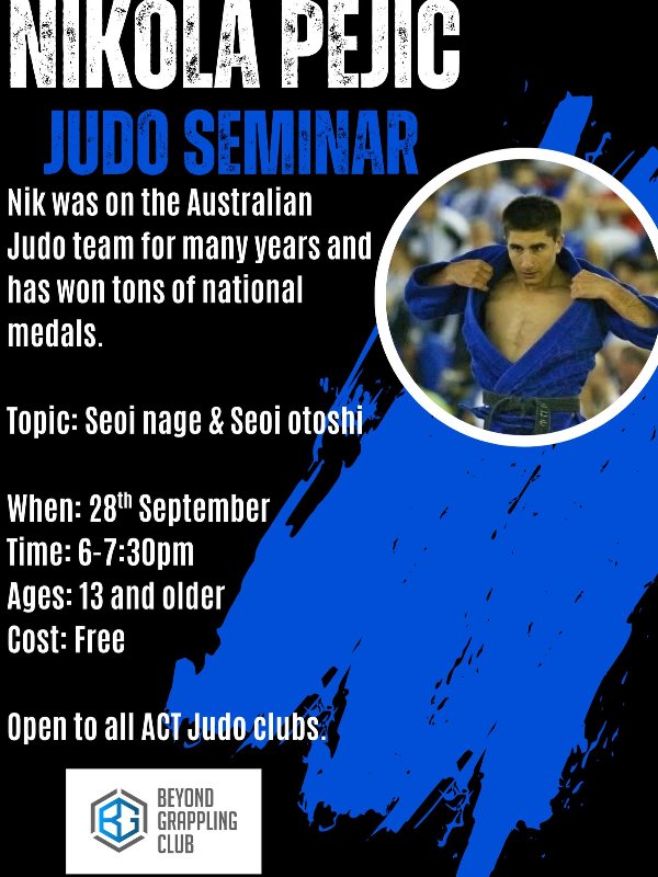 Nikola Pejic Judo Seminiar